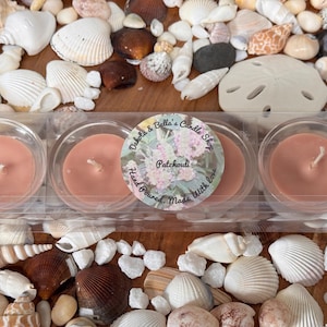 Patchouli scented tea light candle 2oz large. Hand Poured, Home scented candle.