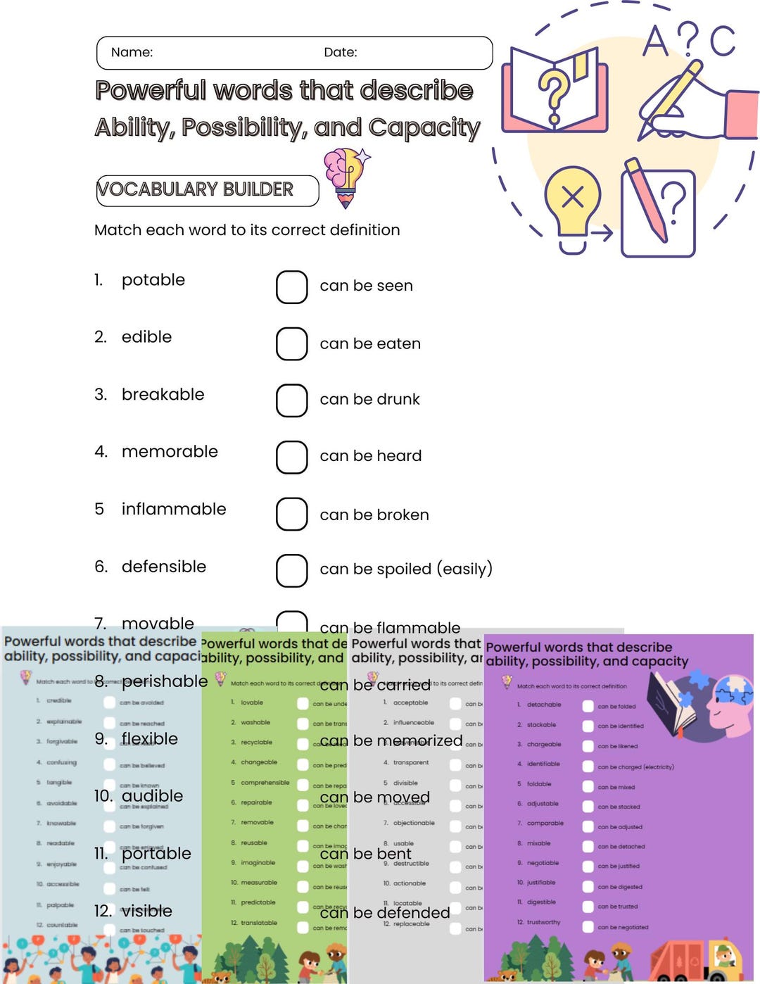 100 Powerful Words That Describe Ability, Possibility, and Capacity ...