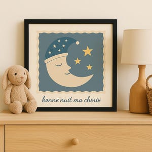 Gute Nacht mein Liebling Kinderzimmer Wand Kunst Mond und Sterne Druck Baby Zimmer Dekor Kinderzimmer Poster Matte Papier High Quality Geschenk