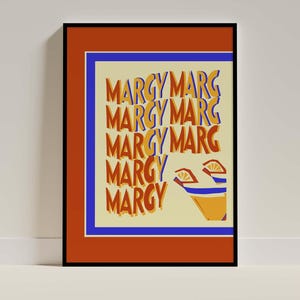 Vintage Margarita Digitaldruck Poster | Lebendiges Modernes Haus Bar Dekor, Bauhaus Poster von 3 | Maximalist, Retro Cocktail Trendige Wandkunst