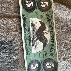 1862 5 dollar Obsolete - Washington, D.C.