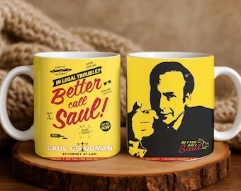 Better Call Saul Mug – Funny Lawyer Coffee Cup, Saul Goodman Gift, Breaking Bad Fan Mug, Urban Clickc Ceramic Cup, Motivational coffee mug