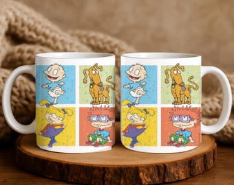 Personalized cartoon‑style mug inspired by childhood nostalgia, Unique design, custom, and premium finish, The perfect gift for any occasion
