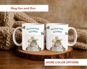 Personalized Father’s Day Mug, Custom gift for Dad, Cup for the best father, Unique, perfect for celebrating him on his special day