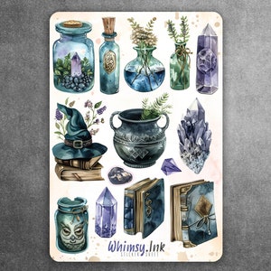 Enchanting Alchemy Vinyl Sticker Sheet Great for Planners, Journaling, Scrapbooking, Bullet Journals, Etc