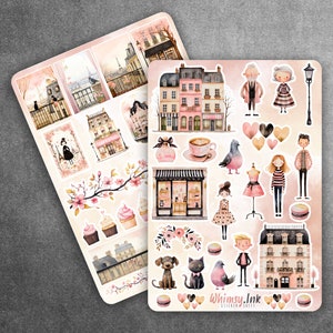 Life In Paris-vinylstickervel Ideaal voor planners, journaling, scrapbooking, Bullet Journals, enz.