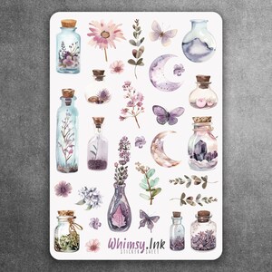 Herbal Potions Sticker sheet | Great for Planners, Journaling, Scrapbooking, Bullet Journals, Etc