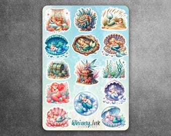 Sleeping Sirens Vinyl Sticker Sheet Great for Planners, Journaling, Scrapbooking, Bullet Journals, Etc
