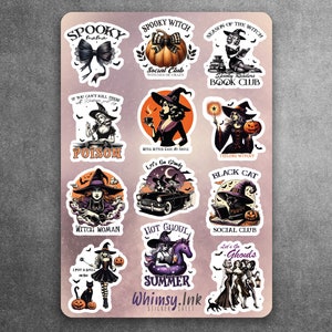 Witchy Woman Sticker sheet | Great for Planners, Journaling, Scrapbooking, Bullet Journals, Etc