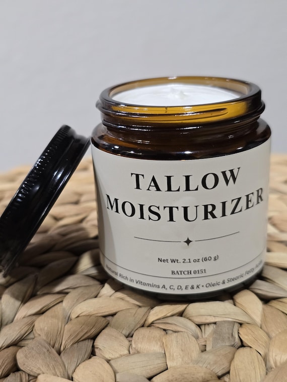 Creamy Grass-Fed Tallow Moisturizer for Dry, Sensitive Skin | Simple Ingredient Face Cream