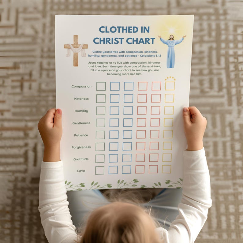 Christian Reward Chart Bundle Behavior Chart Scripture Printable Armor ...