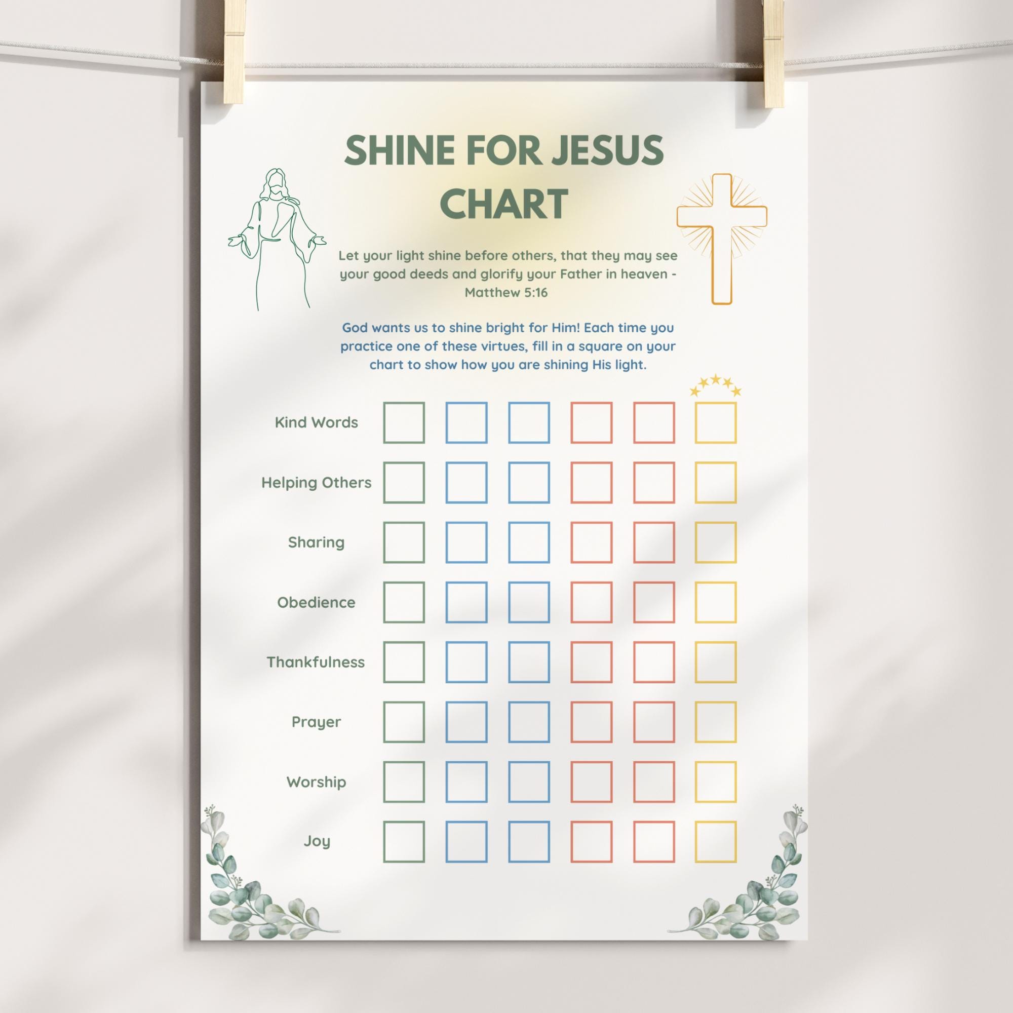 Christian Reward Chart Bundle Behavior Chart Scripture Printable Armor ...