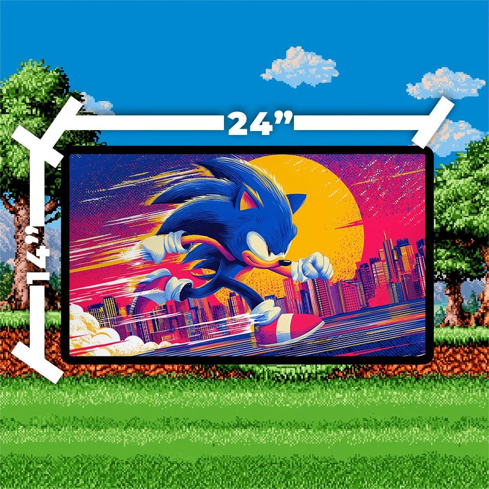 Sonic the Hedgehog MTG Playmat: SEGA Gaming Mat for Magic