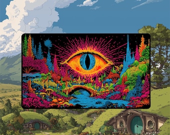 Psychedelic Shire Playmat | Magic the Gathering Playmat | Eye of