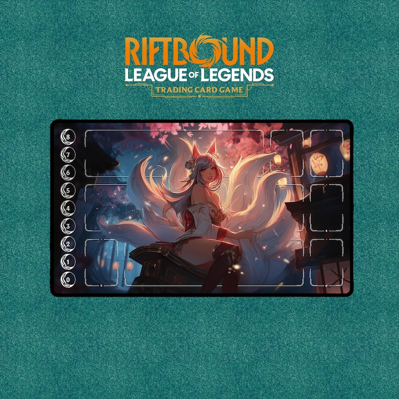 Riftbound Play Mat Ahri - Etsy
