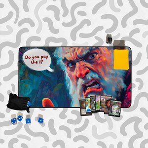 Mata do gry Angry Tithe Collector TCG | Sztuka renesansu | Mata do gry karcianej