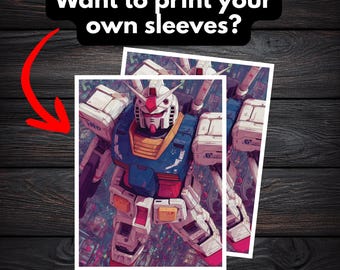 RX-78-2 Gundam Kartenhülle – DIGITALE DATEI für TKG Druck | Passende Krabbeldecke Design