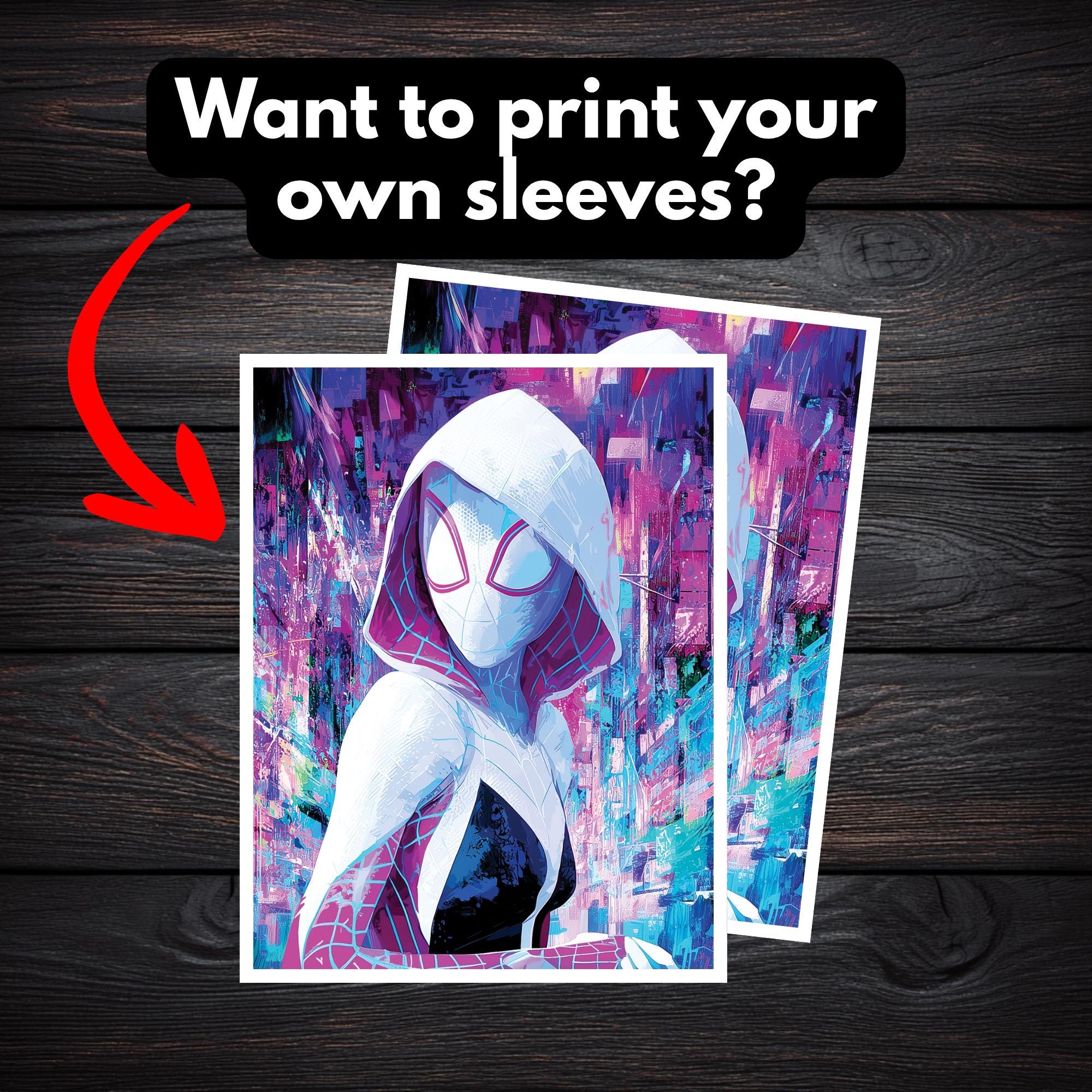 Gwen Stacy Magic Card - Etsy Gwen Stacy Magic Card - Etsy