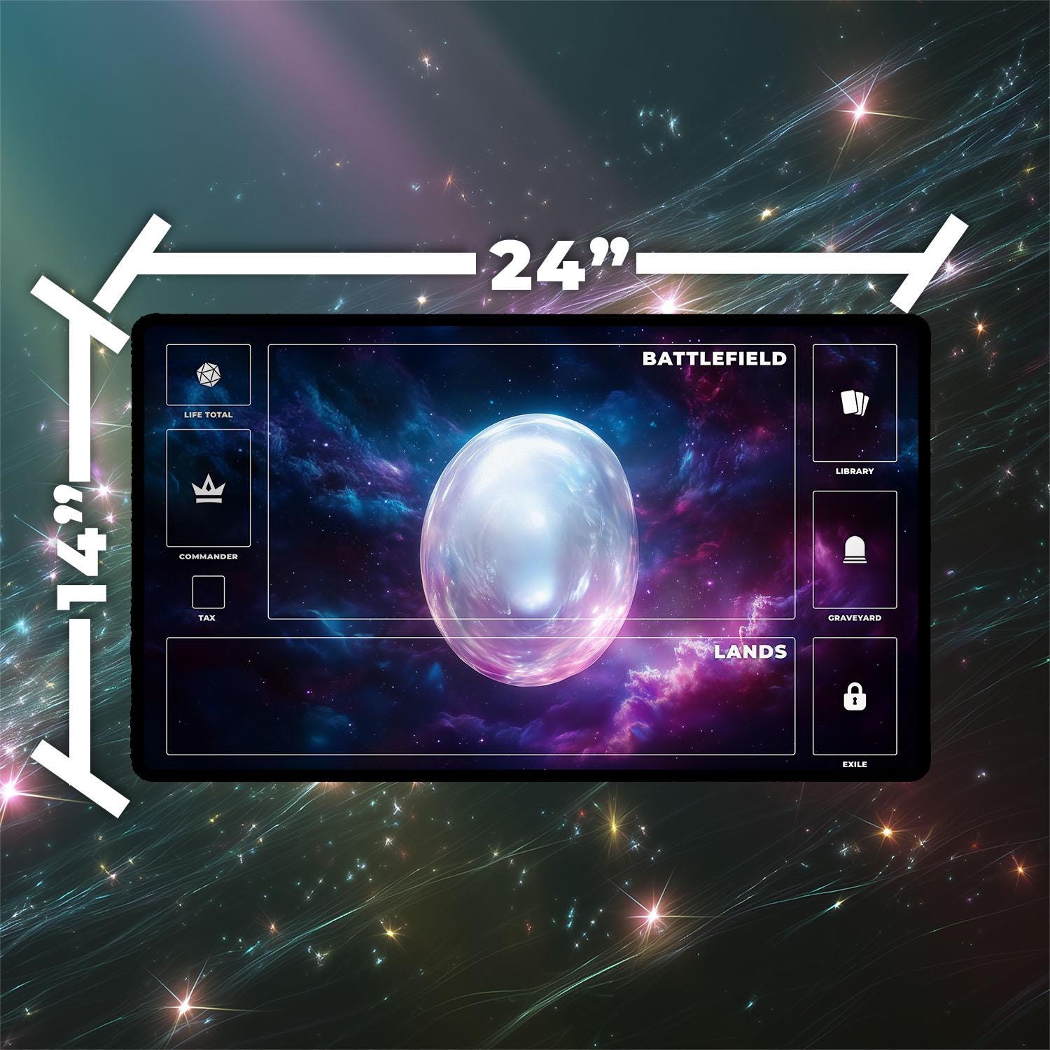 Mox Pearl MTG Playmat: Magic the Gathering, Power Nine