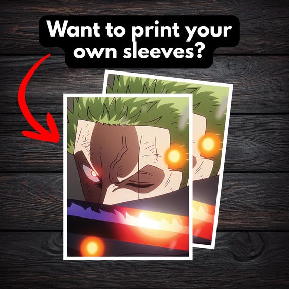Egghead Zoro Custom Card Sleeve DIGITAL FILE ONLY | Print Your Own Sleeves  | Printable Download - Etsy