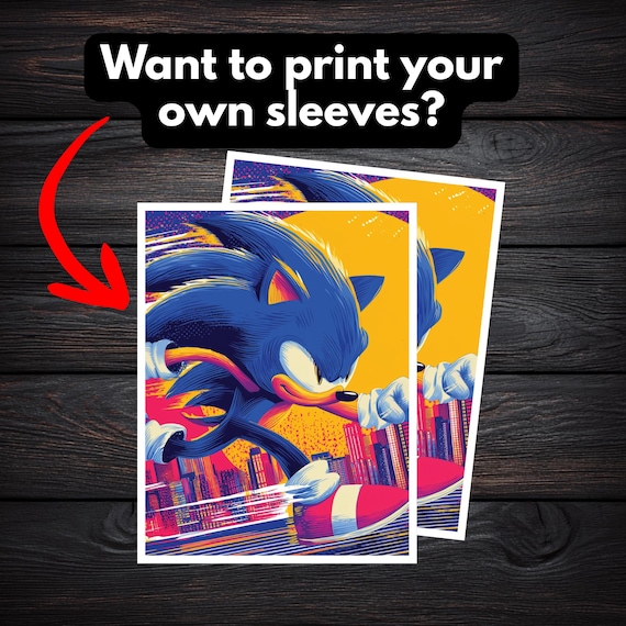 Sonic the Hedgehog Custom Card Sleeve DIGITAL FILE ONLY | Print Your Own  Sleeves | Printable Download - Etsy Israel