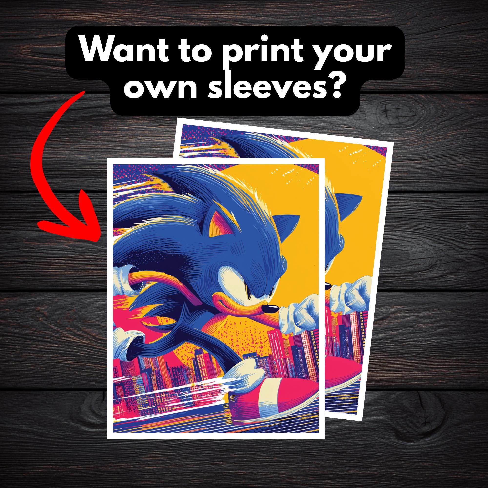 Sonic Card Sleeves - Etsy Canada