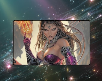 Liliana Landscape MTG Playmat, TCG Playmat, Card Playmat, MTG