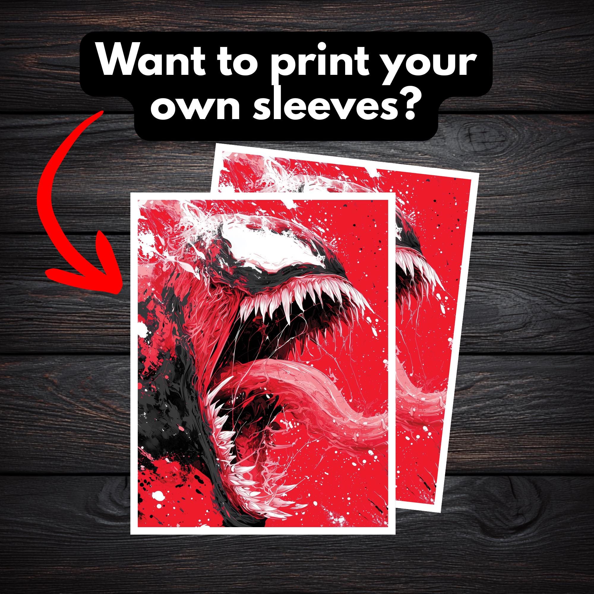 venom card sleeves Dragon Shield Card Sleeves: Brushed Art main image 0