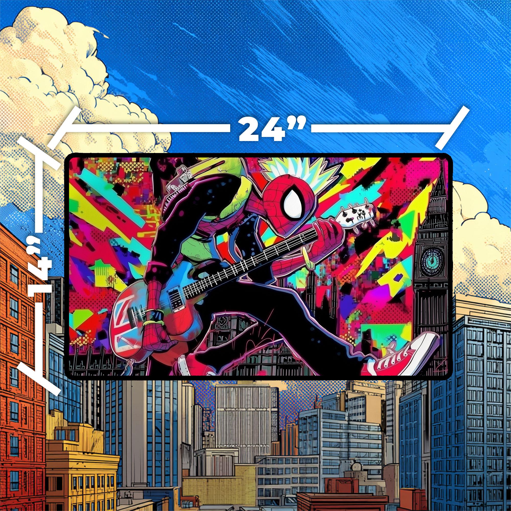 Spider-punk Playmat | British Punk Rock MTG Playmat - Etsy