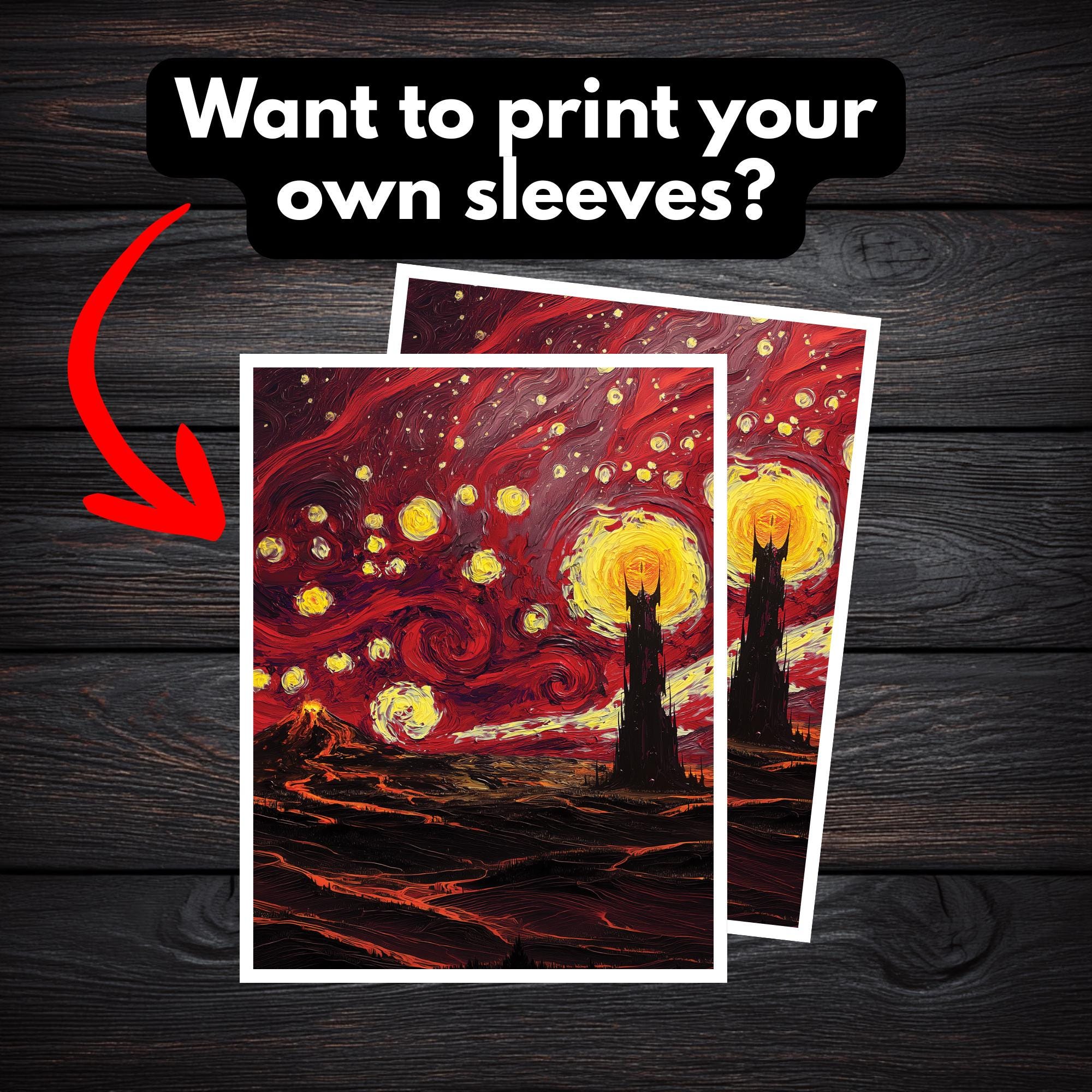 Mordor Card Sleeves - Etsy