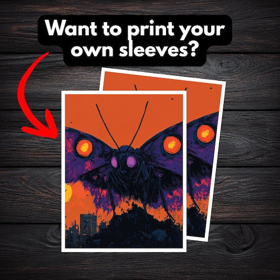 The Wise Mothman Custom Card Sleeve DIGITAL FILE ONLY | Print Your Own  Sleeves | Printable Download - Etsy