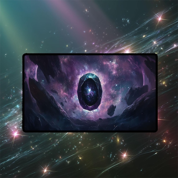 Mox Jet MTGプレイマット：パワー9、ほつれ防止エッジ、オプション