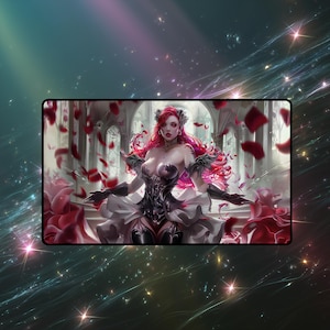 Olivia, Crimson Bride MTG Playmat: Vampire Gothic Horror Art
