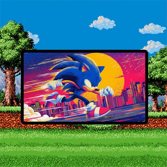 Sonic the Hedgehog MTG Playmat: SEGA Gaming Mat for Magic