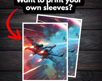 star wars x wing card sleeves "Star Rebellion" Compatible Sleeve Bundle protected and stylishly presented. Top Shelf Gamer | Card