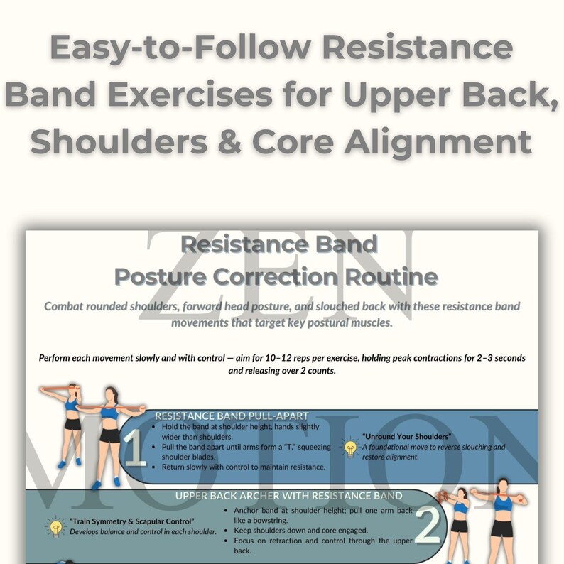 Gallery Detail: Resistance Band Posture Routine Printable
