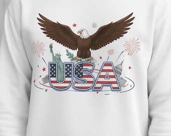 Diseño de camiseta PNG patriótico estadounidense retro (descarga digital)