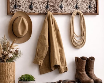 Cow Print Coat Hanger