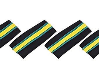 Merchant Navy Electro Technical Officer Rank | 2 Pair Soft Epaulettes | Uniform Accessory Washable Gold Shoulder Epaulette