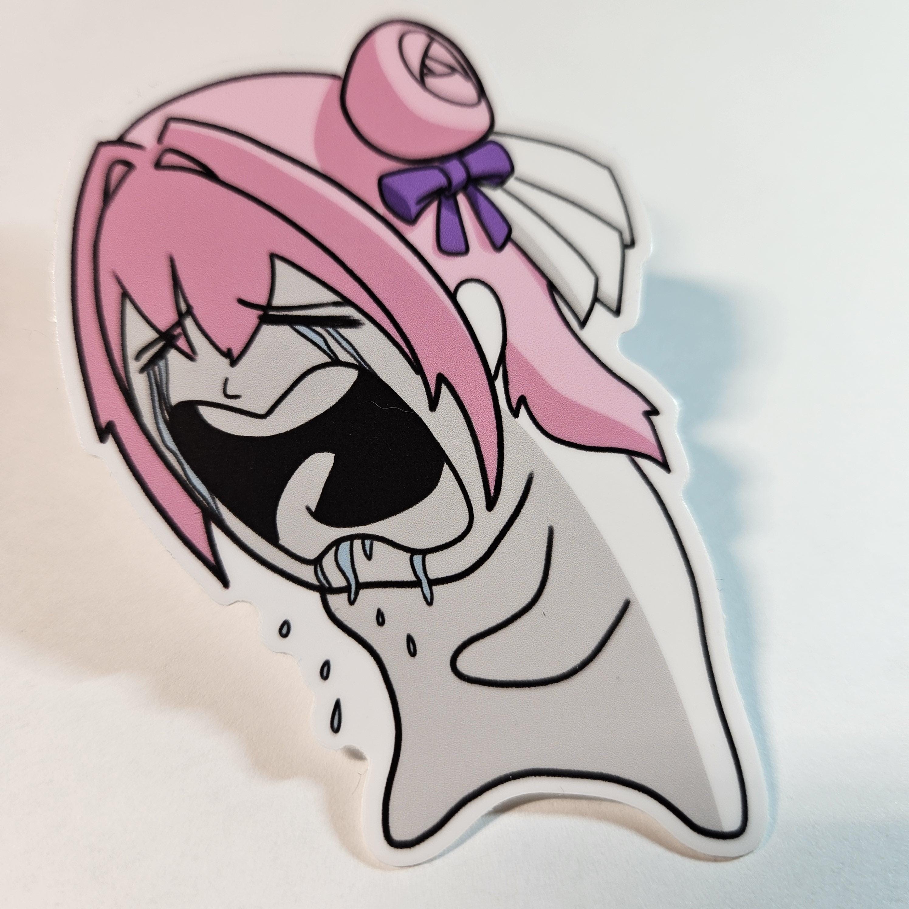 Doro Cry Sticker | Water Resistant Sticker for Laptops, Water Bottles