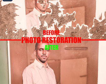Fotorestaurierung, Reparatur und Wiederbelebung alter oder beschädigter Fotos, Qualität verbessern Fotounschärfe entfernen, Bildqualität verbessern.