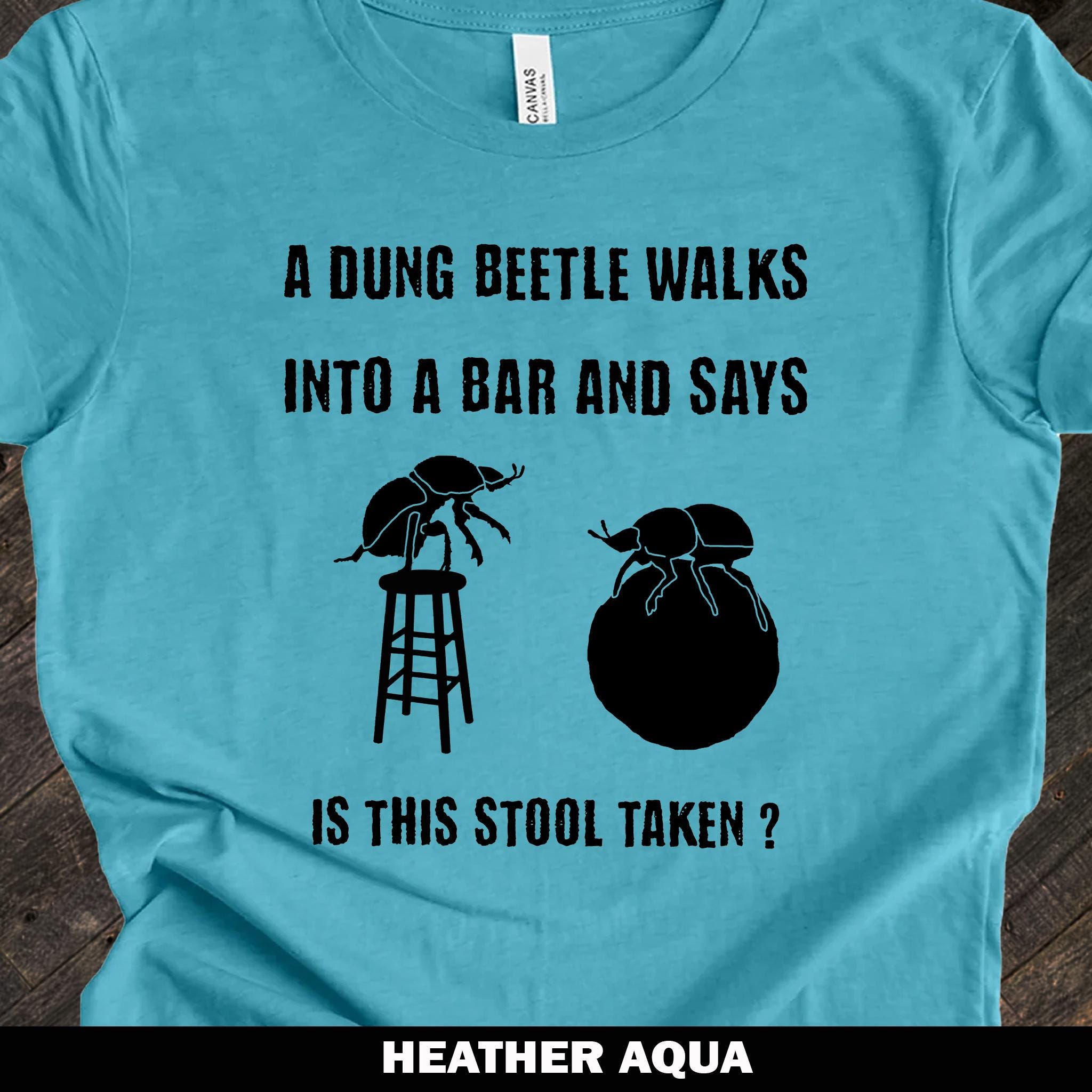 Dung Beetle Shirt Cool Insect Shirts for Men Women Ladies Vintage Nature T Shirts Weird Entomology Tee Funny Bug Graphic Dark Humor Shirt