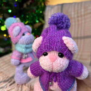 Handmade Accessories for tiny Amigurumi toys — Hats, Headbands, Scarves, Purse, backpack