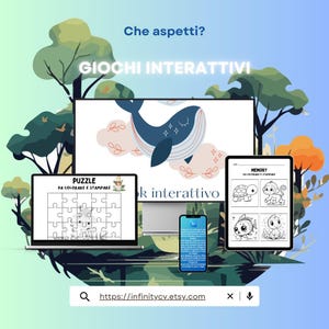 Giochi Educativi da Stampare, PDF Stampabili,Ebook Interattivo per Bambini,Schede Didattiche Stampabili Giochi Educativi per Bambini