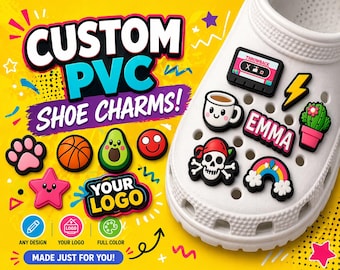 Créez votre propre breloque pour chaussures, breloques sabots personnalisées, breloques 2D et 3D personnalisées, cadeau unique pour enfants adultes, accessoires de breloques pour chaussures,