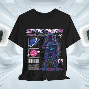 Astronaut Space Unisex Tee, NASA Shirt, Galaxy T-Shirt, Space Lover Gift, Spaceship Top, Rocket Apparel