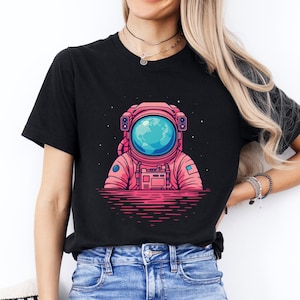 Space Explorer T-Shirt, Astronaut Tee, Galaxy Shirt, Starry Night Top, Unisex Graphic Tee, Celestial Apparel