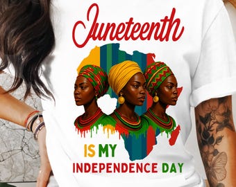 Juneteenth African Queen PNG, Black Woman Clipart (Digital Download)
