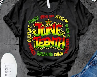 Juneteenth PNG – Black History, Freedom, Breaking Chain (Digital Download)