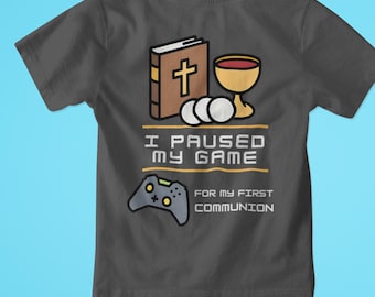 Diseño para gamers de Primera Comunión – Camiseta cristiana divertida, SVG PNG (Descarga digital)